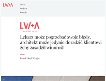 Tablet Screenshot of lw-architekci.com